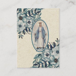 Catholic Baby Girl Baptismal Remembrance Holy Card