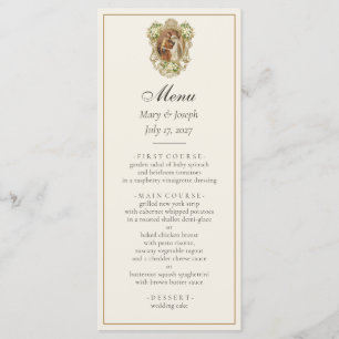 Catholic Betrothal Mary & Joseph Wedding  Menu