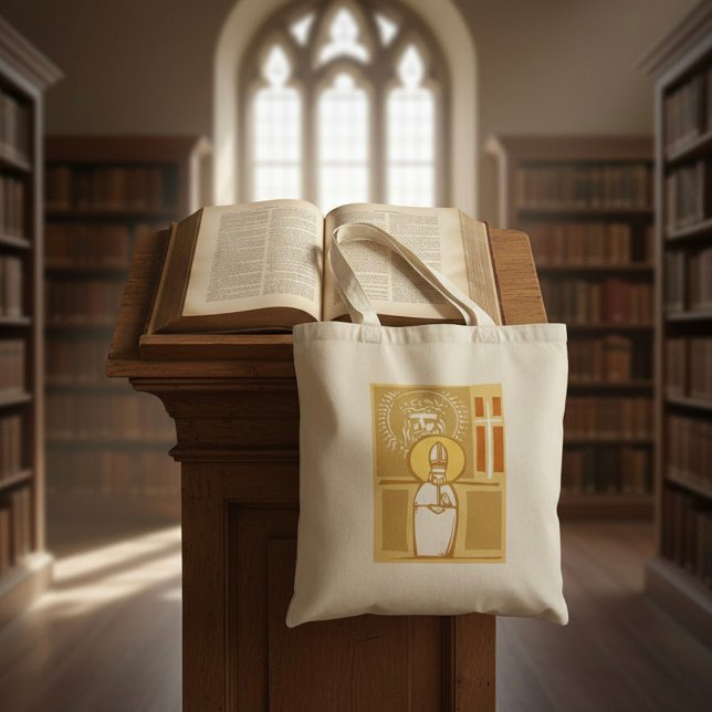 Catholic Bishop Eucharist Christian Faith Tote Bag (Creator Uploaded)