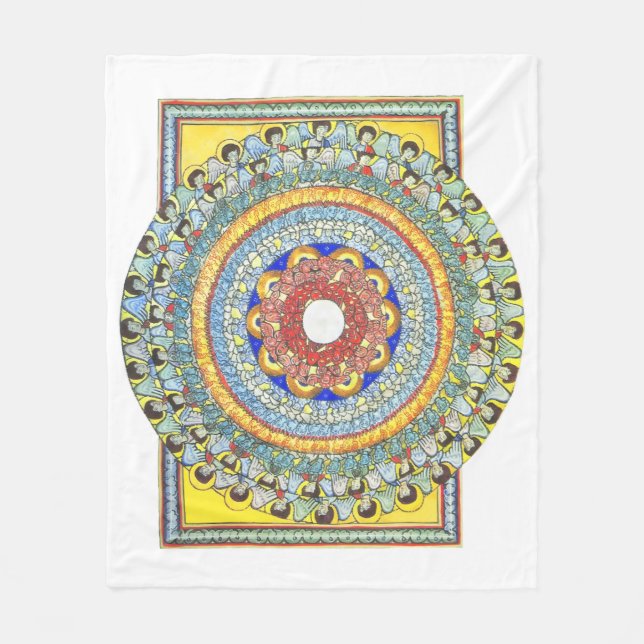 Catholic Blanket - Art by St. Hildegard (Front)