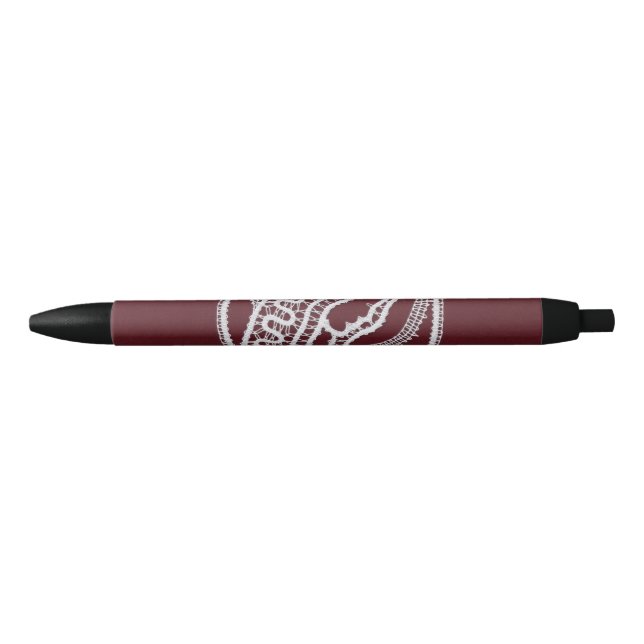 Catholic Blessed Virgin Mary, lace  Black Ink Pen (Front)