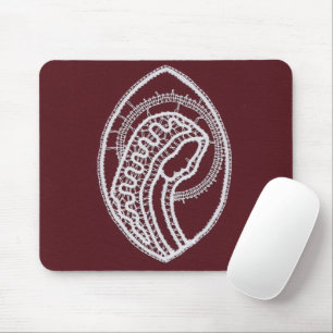Catholic Blessed Virgin Mary, lace Mouse Pad