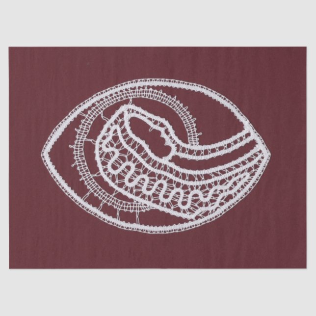 Catholic Blessed Virgin Mary, lace  Tissue Paper (Front)