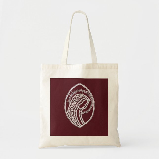 Catholic Blessed Virgin Mary, lace  Tote Bag (Front)