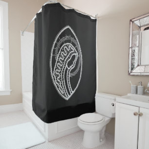Catholic Blessed Virgin Mary White Lace on Black