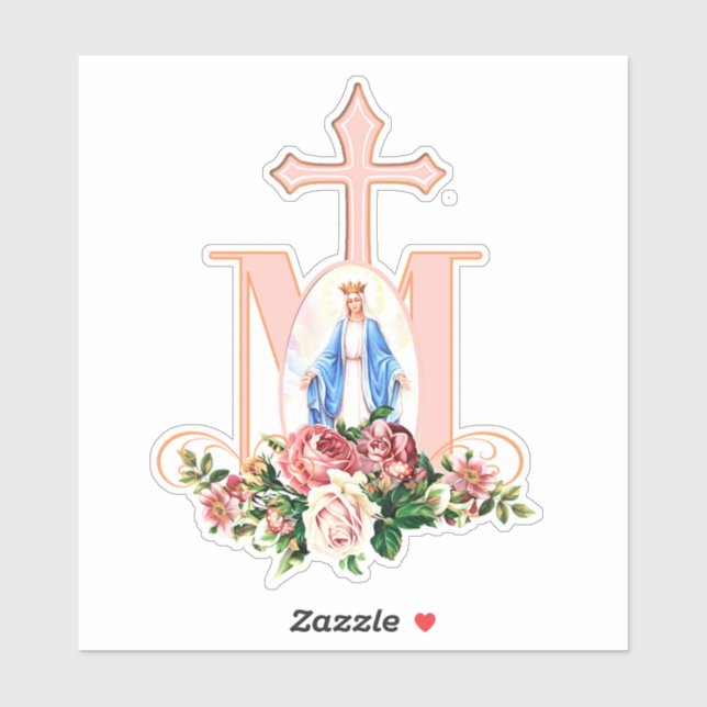 Catholic Blessed Virgin Religious Vinyl Contour (Sheet)