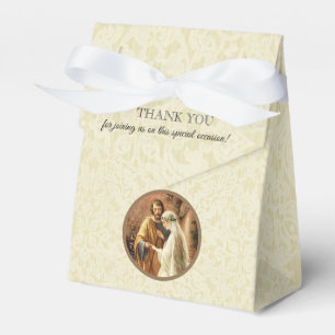 Catholic Bride & Groom Mary St. Joseph Marriage Favor Box