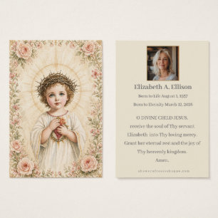 Catholic Child Jesus Funeral Memorial Prayer