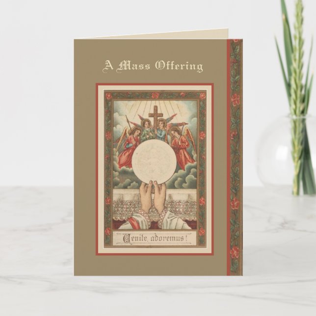 Catholic Christmas Mass Offering Card (Front)