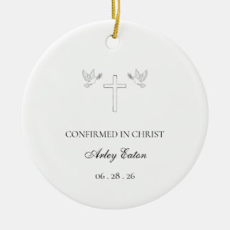 Catholic Confirmation Christmas Ceramic Ornament