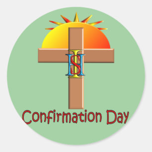 Catholic Confirmation Day for Kids Classic Round Sticker