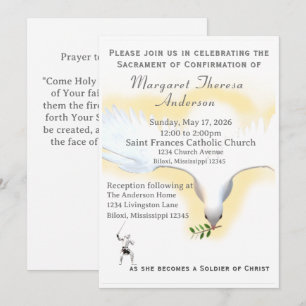 Catholic Confirmation invitation 