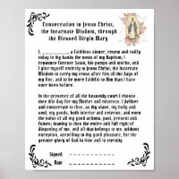 Catholic Consecration Prayer to Jesus Virgin Mary