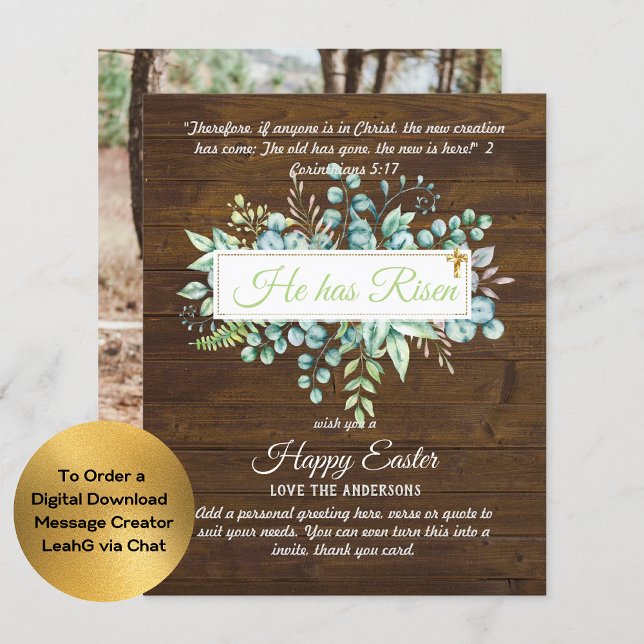 Catholic EASTER Cards Religious Verse Bible Quote (Creator Uploaded)