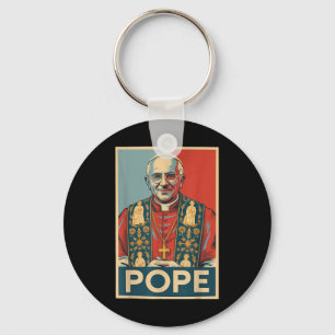 Catholic Election Pope Leo Xiv Christian Pope Robe Keychain