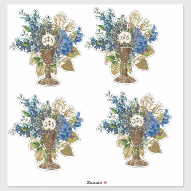 Catholic Eucharist Blessed Sacrament Floral (Sheet)