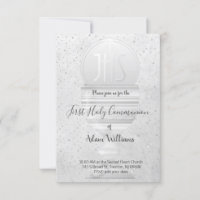 Catholic First Communion Eucharist grey design