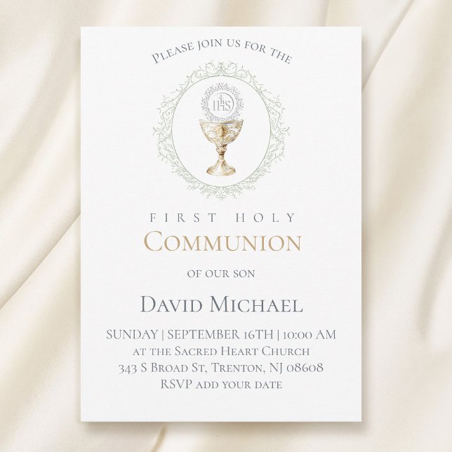 catholic first communion Eucharist Invitation (Creator Uploaded)