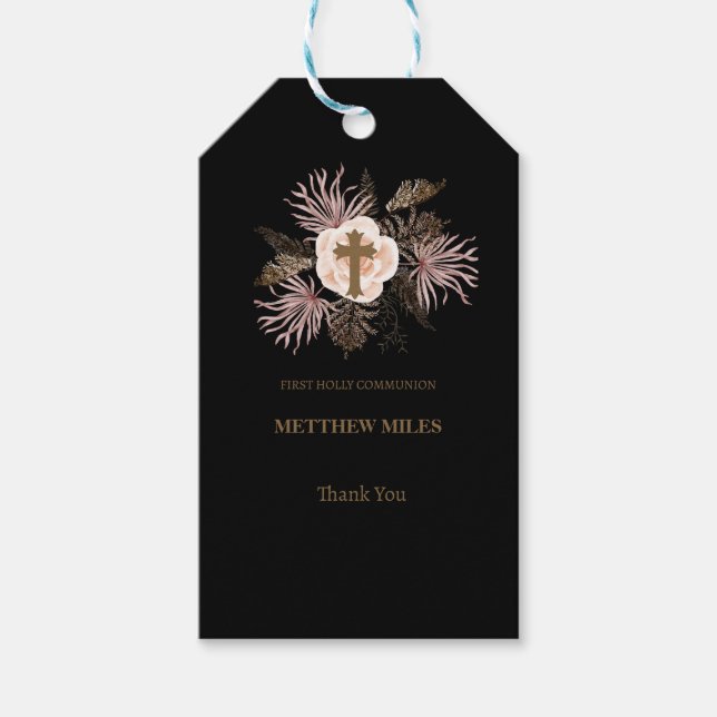 Catholic first communion  gift tags (Front)