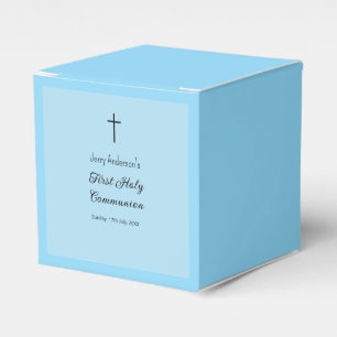Catholic first holy communion simple QR minimal Favor Box