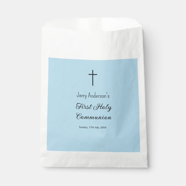 Catholic first holy communion simple QR minimal Favour Bag (Front)