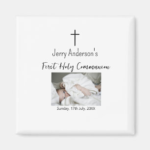 Catholic first holy communion simple QR minimal Magnet