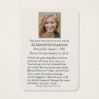 Catholic Funeral Memorial Jesus Prayer Card
