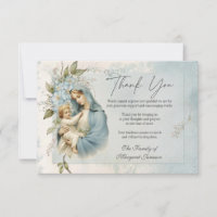 Catholic Funeral Memorial Jesus Virgin Mary 