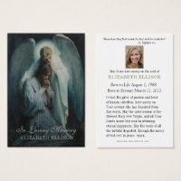 Catholic Funeral Memorial Jesus with Angel