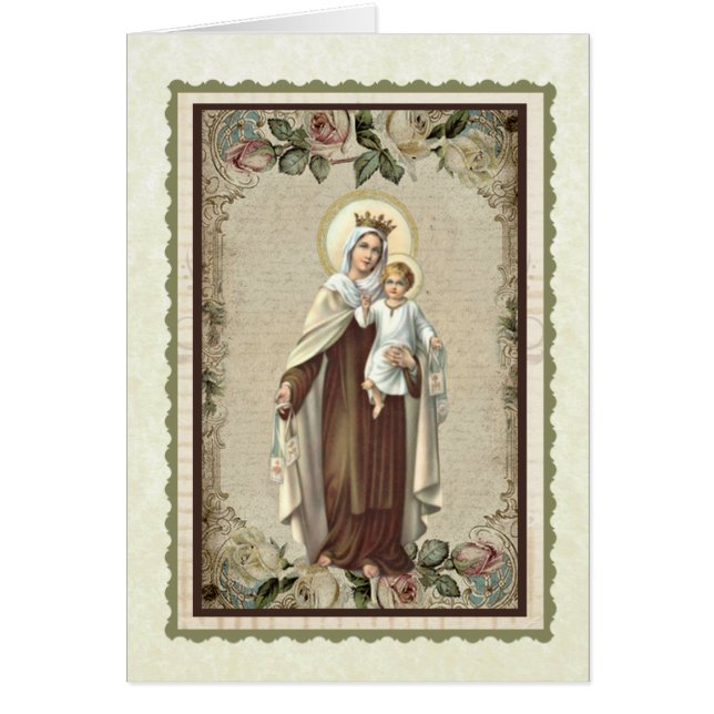 Catholic Funeral Sympathy Holy Card Thank You (Front)
