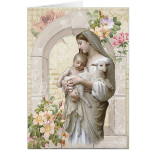 Catholic Funeral Sympathy Holy Card Thank You