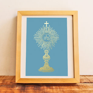 catholic home decor small 5" x 7" Eucharist