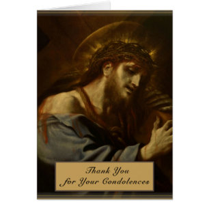 Catholic Jésus portant la Croix Prière funéraire