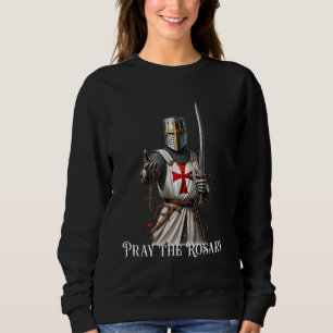 Catholic Knight Templar Latin Crusader Cross Sweatshirt