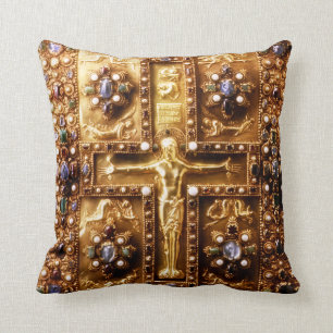 Catholic Landau Gospels Throw Pillow