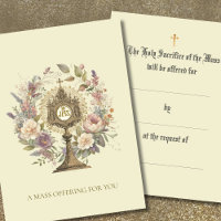 Catholic Mass Offering Monstrance Floral