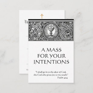 Catholic Mass Offering Prayer Holy Cards