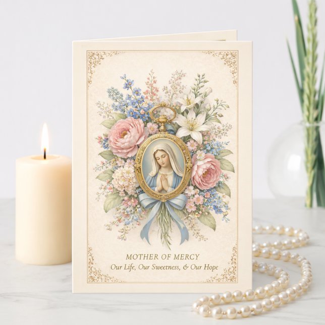 Catholic Mother of Mercy Marian Prayer  Card (Creator Uploaded)