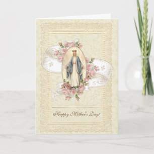 Catholic Mothers Day  Mother Mary Card
