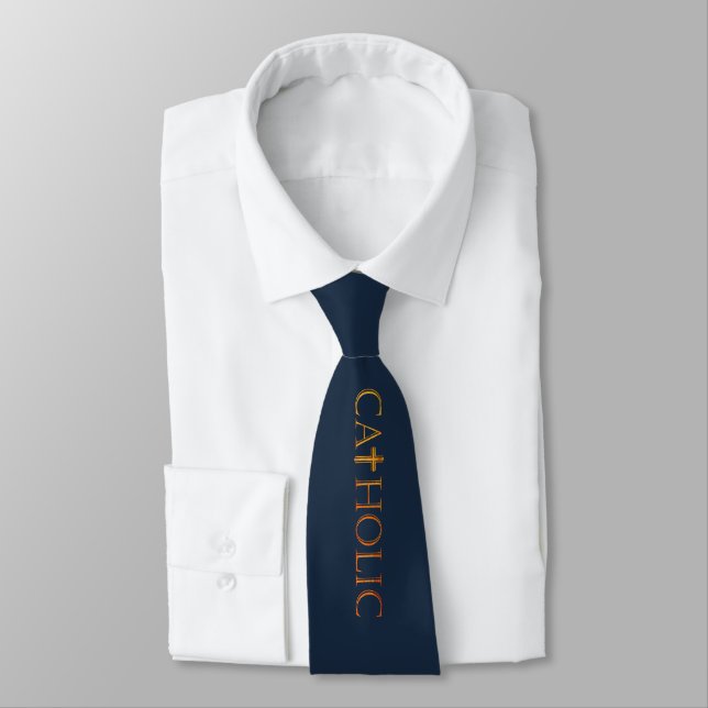 Catholic neck tie (Tied)