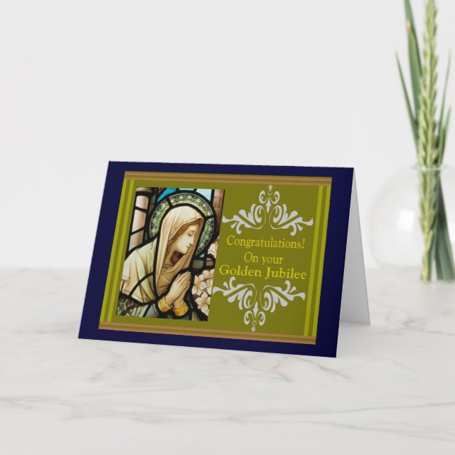 Catholic Nun "Golden Jubilee" Cards & Gifts (Front)
