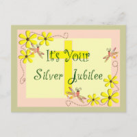 Catholic Nun Silver Jubilee Cards, Mugs, Tote Bags