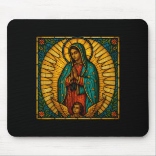 Catholic Our Lady Of Guadalupe Mexican Saint Virgi Mouse Pad