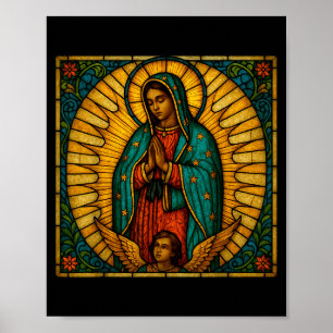 Catholic Our Lady Of Guadalupe Mexican Saint Virgi Poster
