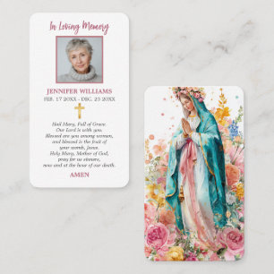 Catholic Prayer Card Our Lady of Victory
