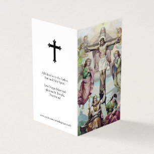 Catholic Prayer Cards   Crucifixion of Jesus 3