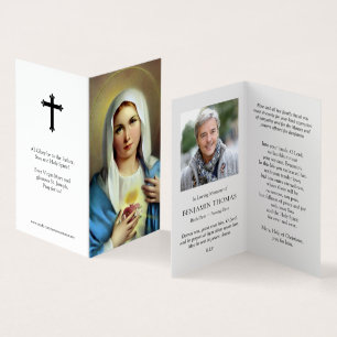Catholic Prayer Cards   Italian Mary