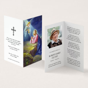 Catholic Prayer Cards Jesus Christ Praying 1