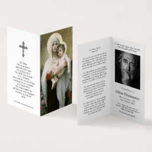 Catholic Prayer Cards Madonna of Roses