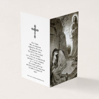 Catholic Prayer Cards | Mary & Jesus Tomb 1